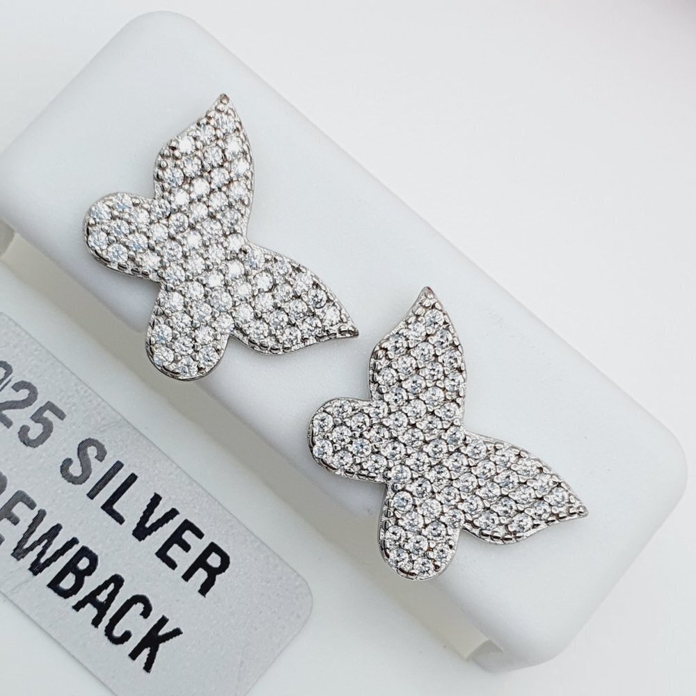 "925 Sterling Silver Cubic Zirconia Earrings, U19254536